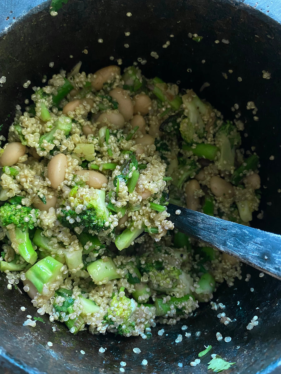 SATIATING BUTTER BEAN QUINOA SALAD Ayupotheca